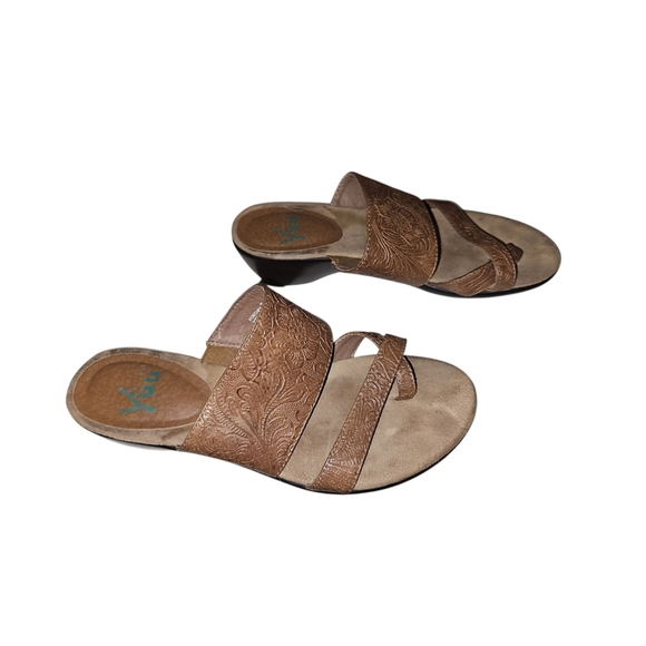 Yuu Portney Brown‎ Leather Sandals Women's 8 - Picture 2 of 7